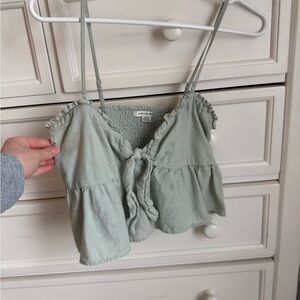 American Rag Light Green Crop Top